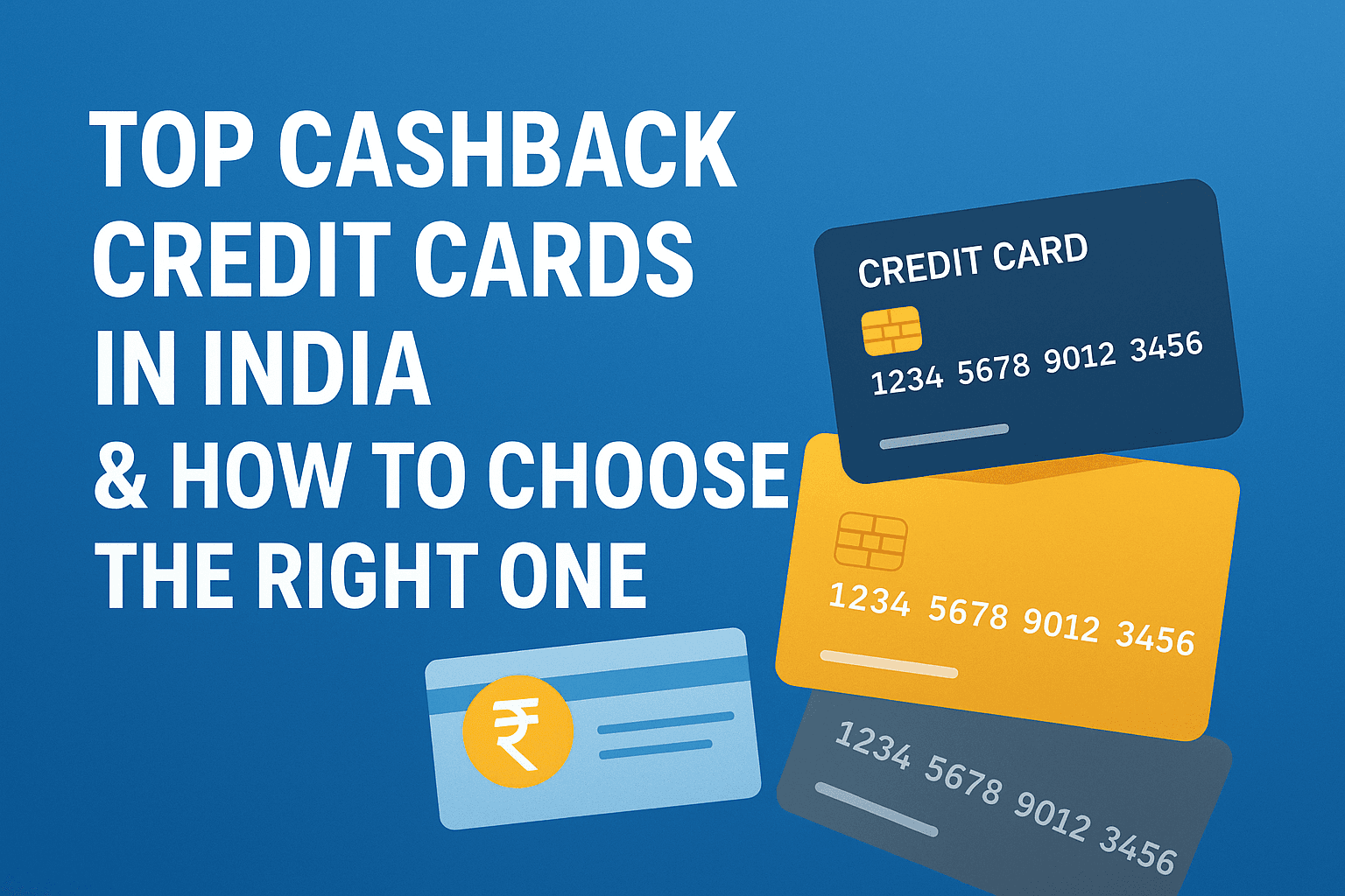 “Top Cashback Credit Cards in India & How to Choose the Right One”