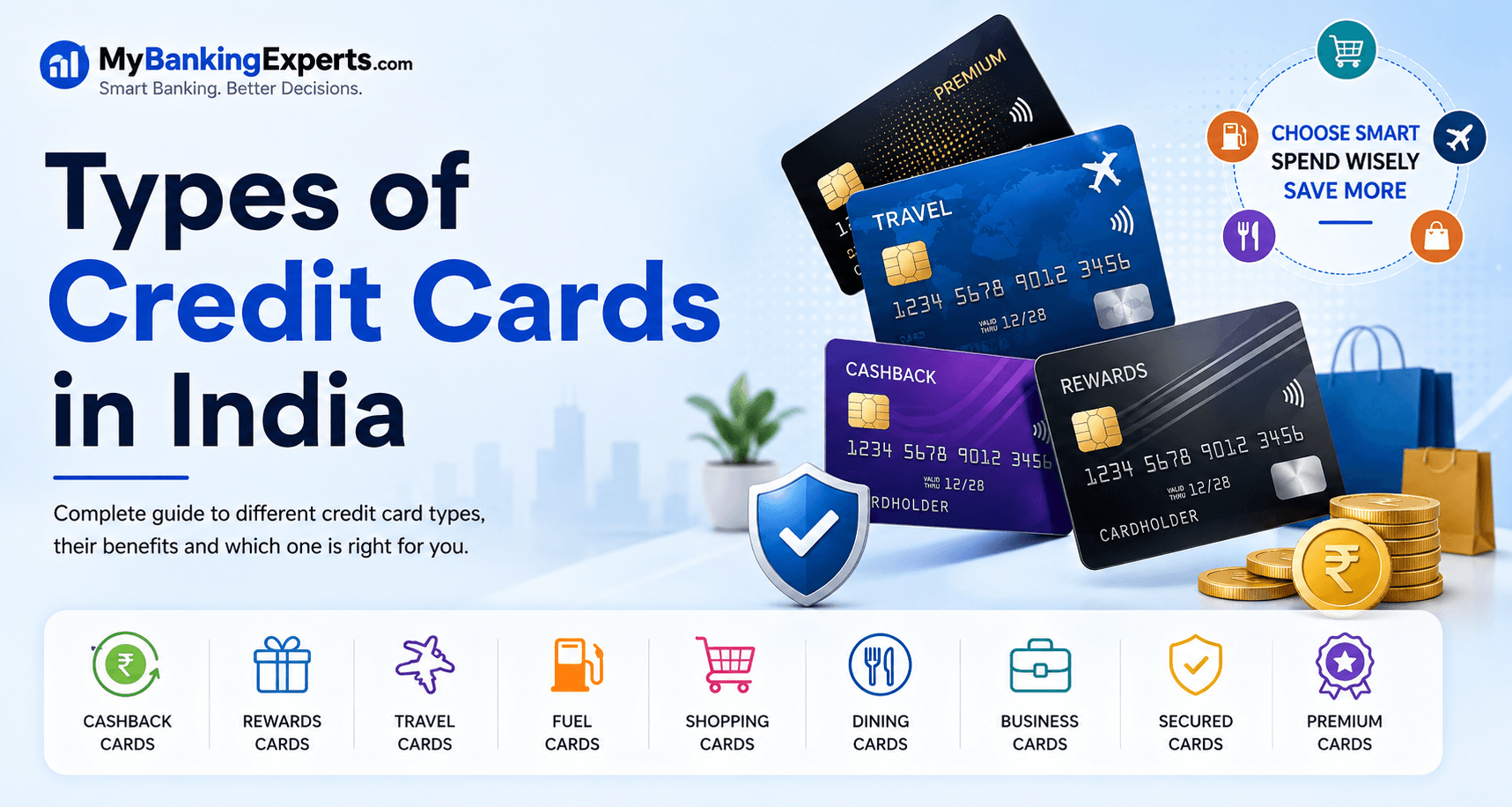 Types of Credit Cards in India: Complete Guide to Different Credit Card Types